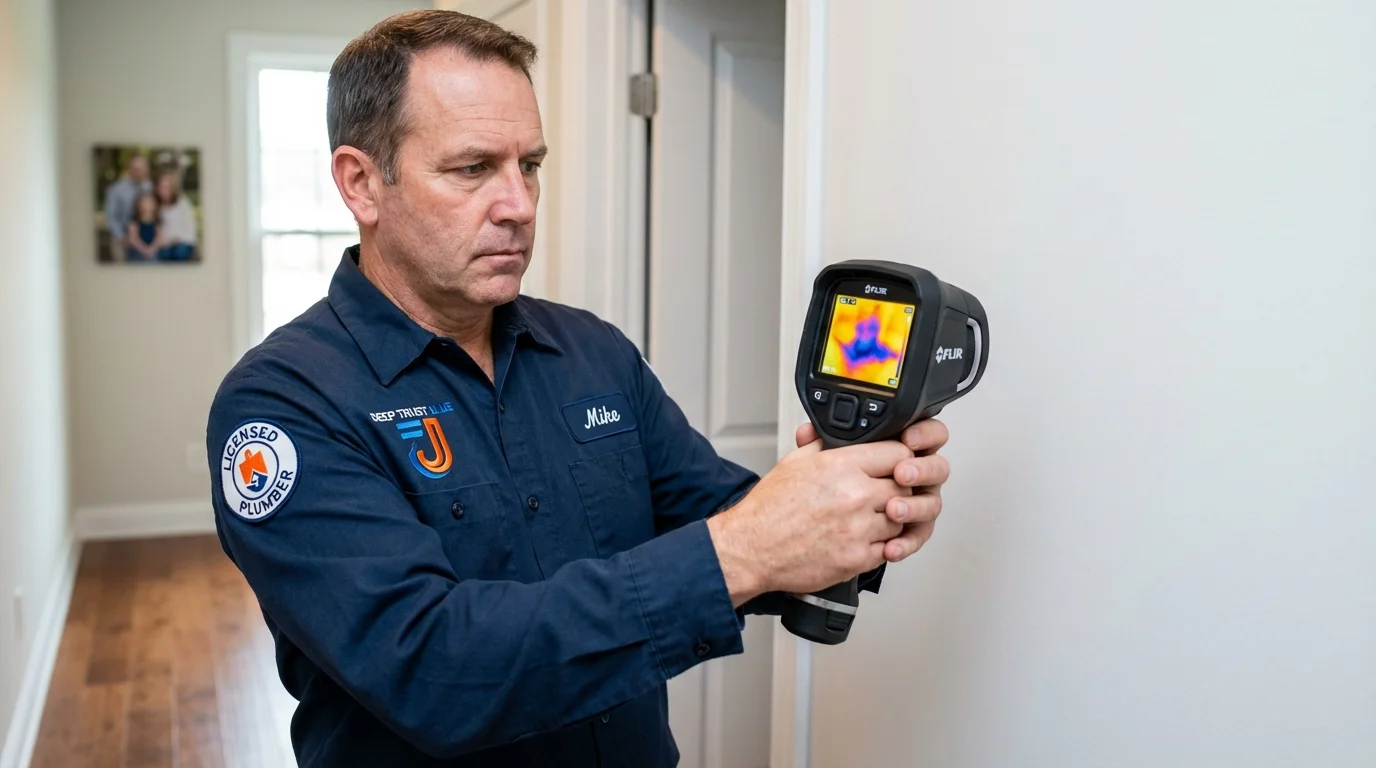 Thermal imaging leak detection by Johns Plumbing LLC in Muskogee